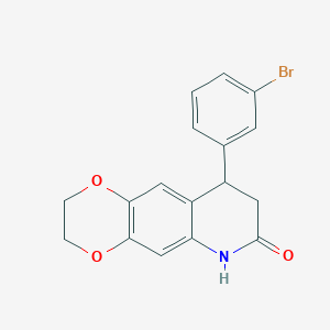 9-(3-bromophenyl)-2,3,8,9-tetrahydro[1,4]dioxino[2,3-g]quinolin-7(6H)-one