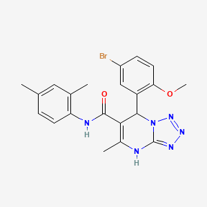 molecular formula C21H21BrN6O2 B14998221 7-(5-bromo-2-methoxyphenyl)-N-(2,4-dimethylphenyl)-5-methyl-4,7-dihydrotetrazolo[1,5-a]pyrimidine-6-carboxamide 