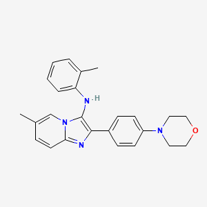 6-methyl-N-(2-methylphenyl)-2-[4-(morpholin-4-yl)phenyl]imidazo[1,2-a]pyridin-3-amine