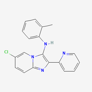 molecular formula C19H15ClN4 B14998248 6-chloro-N-(2-methylphenyl)-2-(pyridin-2-yl)imidazo[1,2-a]pyridin-3-amine 