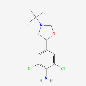 molecular formula C13H18Cl2N2O B1499827 4-(3-Tert-butyl-1,3-oxazolidin-5-yl)-2,6-dichloroaniline CAS No. 50617-62-4
