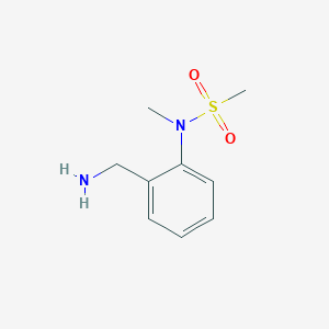 B1499830 N-(2-(Aminomethyl)phenyl)-N-methylmethanesulfonamide CAS No. 869371-40-4