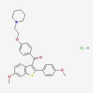 molecular formula C30H32ClNO4S B1499833 Raloxifene Bismethyl Ether (hydrochloride) CAS No. 84541-36-6