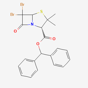 Diphenylmethyl (2S)-6,6-dibromo-3,3-dimethyl-7-oxo-4-thia-1-azabicyclo[3.2.0]heptane-2-carboxylate