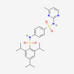 N-{4-[(4-methylpyrimidin-2-yl)sulfamoyl]phenyl}-2,4,6-tri(propan-2-yl)benzenesulfonamide