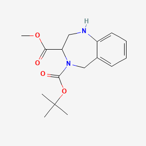 1,2,3,5-Tetrahydro-benzo[E][1,4]diazepine-3,4-dicarboxylic acid 4-tert-butyl ester 3-methyl ester