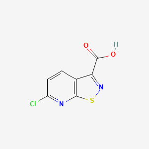 molecular formula C7H3ClN2O2S B1499840 6-Chloroisothiazolo[5,4-b]pyridine-3-carboxylic acid CAS No. 932702-35-7