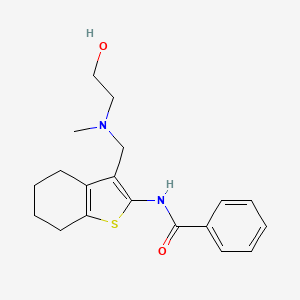 N-(3-{[(2-hydroxyethyl)(methyl)amino]methyl}-4,5,6,7-tetrahydro-1-benzothiophen-2-yl)benzamide