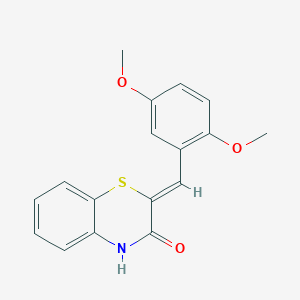 molecular formula C17H15NO3S B14998450 (2Z)-2-(2,5-dimethoxybenzylidene)-2H-1,4-benzothiazin-3(4H)-one 