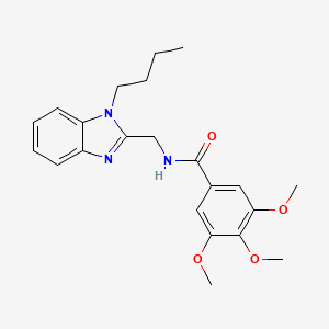 N-[(1-butyl-1H-benzimidazol-2-yl)methyl]-3,4,5-trimethoxybenzamide