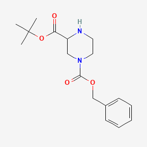 1-Benzyl 3-tert-butyl piperazine-1,3-dicarboxylate