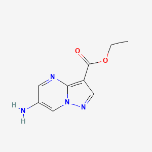 molecular formula C9H10N4O2 B1499849 6-Aminopyrazolo[1,5-a]pyrimidine-3-carboxylate d'éthyle CAS No. 1083196-34-2