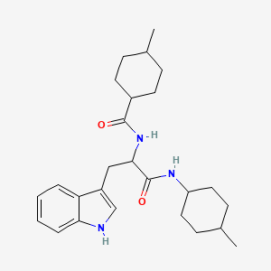 molecular formula C26H37N3O2 B14998496 N-(4-methylcyclohexyl)-Nalpha-[(4-methylcyclohexyl)carbonyl]tryptophanamide 