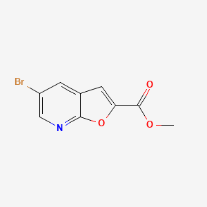 molecular formula C9H6BrNO3 B1499850 Methyl 5-bromofuro[2,3-b]pyridine-2-carboxylate CAS No. 1083196-29-5