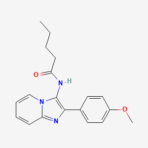 N-[2-(4-methoxyphenyl)imidazo[1,2-a]pyridin-3-yl]pentanamide