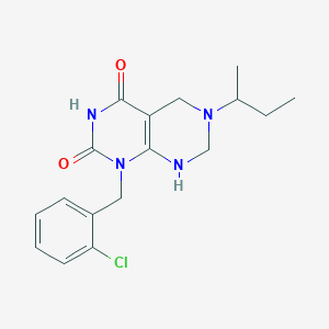 molecular formula C17H21ClN4O2 B14998510 6-(butan-2-yl)-1-(2-chlorobenzyl)-2-hydroxy-5,6,7,8-tetrahydropyrimido[4,5-d]pyrimidin-4(1H)-one 