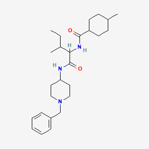 molecular formula C26H41N3O2 B14998520 N-(1-benzylpiperidin-4-yl)-N~2~-[(4-methylcyclohexyl)carbonyl]isoleucinamide 