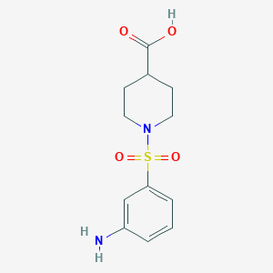 1-[(3-Aminophenyl)sulfonyl]piperidine-4-carboxylic acid