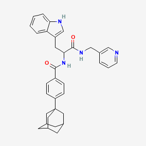 molecular formula C34H36N4O2 B14998560 N-(pyridin-3-ylmethyl)-Nalpha-{[4-(tricyclo[3.3.1.1~3,7~]dec-1-yl)phenyl]carbonyl}tryptophanamide 