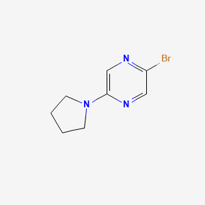 2-Bromo-5-(pyrrolidin-1-YL)pyrazine