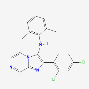 2-(2,4-dichlorophenyl)-N-(2,6-dimethylphenyl)imidazo[1,2-a]pyrazin-3-amine