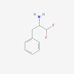 molecular formula C9H11F2N B1499865 1,1-Difluoro-3-phenylpropan-2-amine CAS No. 71025-65-5