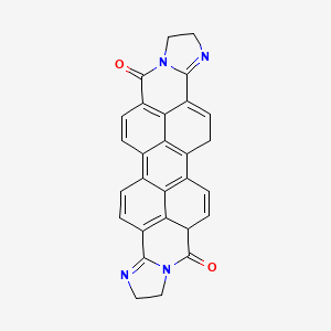 molecular formula C28H18N4O2 B1499866 Bisimidazo[2,1-a:2',1'-a']anthra[2,1,9-def:6,5,10-d'e'f']diisoquinoline-dione (mixture with cis-isomer) 