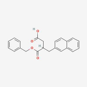 molecular formula C22H20O4 B1499874 4-(Benzyloxy)-3-(naphthalen-2-ylmethyl)-4-oxobutanoic acid CAS No. 1093740-17-0