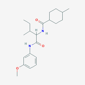 N-(3-methoxyphenyl)-N~2~-[(4-methylcyclohexyl)carbonyl]isoleucinamide