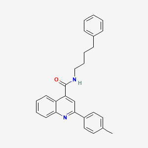 molecular formula C27H26N2O B14998790 2-(4-methylphenyl)-N-(4-phenylbutyl)quinoline-4-carboxamide 