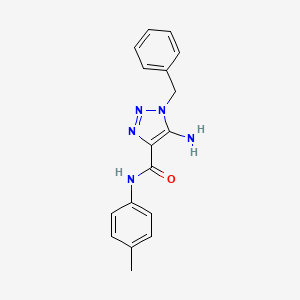 molecular formula C17H17N5O B14998809 5-amino-1-benzyl-N-(4-methylphenyl)-1H-1,2,3-triazole-4-carboxamide 