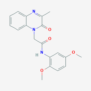 N-(2,5-dimethoxyphenyl)-2-(3-methyl-2-oxoquinoxalin-1(2H)-yl)acetamide