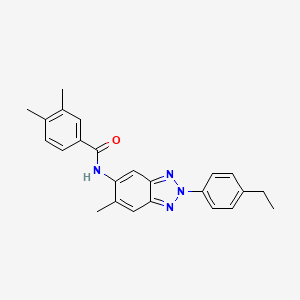 N-[2-(4-ethylphenyl)-6-methyl-2H-1,2,3-benzotriazol-5-yl]-3,4-dimethylbenzamide