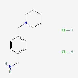 molecular formula C13H22Cl2N2 B1499889 4-(1-Piperidinylmethyl)benzenemethanamine dihydrochloride 