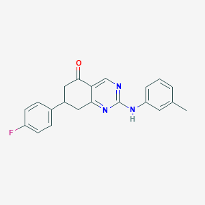 7-(4-fluorophenyl)-2-[(3-methylphenyl)amino]-7,8-dihydroquinazolin-5(6H)-one