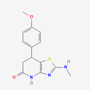 7-(4-Methoxyphenyl)-2-(methylamino)-4H,6H,7H-[1,3]thiazolo[4,5-b]pyridin-5-one