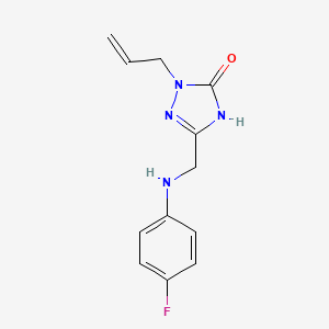 5-{[(4-fluorophenyl)amino]methyl}-2-(prop-2-en-1-yl)-1,2-dihydro-3H-1,2,4-triazol-3-one