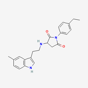 1-(4-ethylphenyl)-3-{[2-(5-methyl-1H-indol-3-yl)ethyl]amino}pyrrolidine-2,5-dione