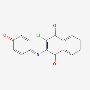 2-Chloro-3-[(4-oxo-2,5-cyclohexadien-1-ylidene)amino]naphthoquinone