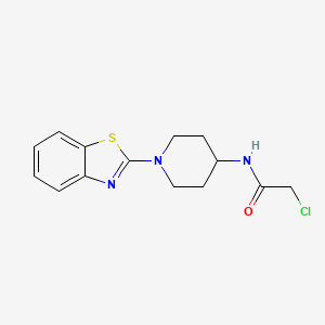 molecular formula C14H16ClN3OS B1499905 N-(1-Benzothiazol-2-yl-piperidin-4-yl)-2-chloro-acetamide CAS No. 1065484-56-1