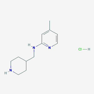 molecular formula C12H20ClN3 B1499907 (4-Methyl-pyridin-2-yl)-piperidin-4-ylmethyl-amine hydrochloride CAS No. 1185306-92-6