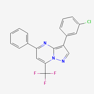 3-(3-Chlorophenyl)-5-phenyl-7-(trifluoromethyl)pyrazolo[1,5-a]pyrimidine