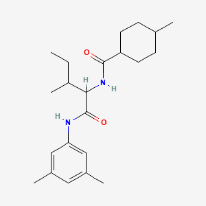 molecular formula C22H34N2O2 B14999095 N-(3,5-dimethylphenyl)-N~2~-[(4-methylcyclohexyl)carbonyl]isoleucinamide 