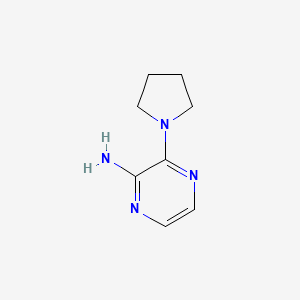molecular formula C8H12N4 B1499910 3-(Pyrrolidin-1-yl)pyrazin-2-amine CAS No. 912773-12-7
