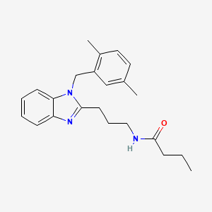 N-{3-[1-(2,5-dimethylbenzyl)-1H-benzimidazol-2-yl]propyl}butanamide