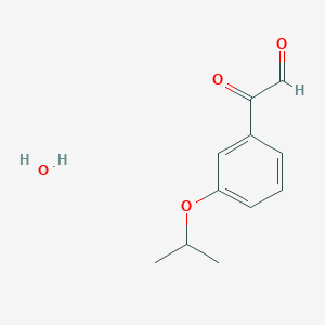 molecular formula C11H14O4 B1499914 2-(3-Isopropoxyphenyl)-2-oxoacetaldehyde hydrate CAS No. 1189863-58-8