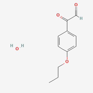 molecular formula C11H14O4 B1499916 2-Oxo-2-(4-propoxyphenyl)acetaldehyde hydrate CAS No. 99433-68-8