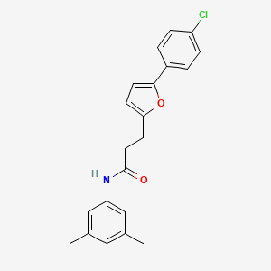 3-[5-(4-chlorophenyl)furan-2-yl]-N-(3,5-dimethylphenyl)propanamide