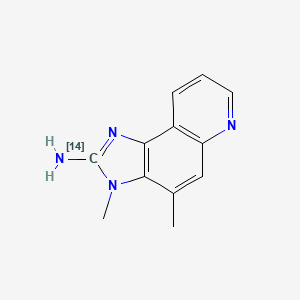 molecular formula C12H12N4 B1499918 2-Amino-3,4-dimethyl-3H-imidazo[4,5-f]quinoline-2-14C CAS No. 86984-31-8