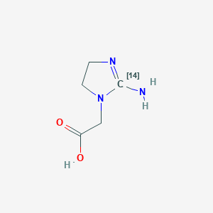 molecular formula C5H9N3O2 B1499919 2-(2-Amino-(214C)4,5-dihydroimidazol-1-yl)acetic acid CAS No. 210110-93-3
